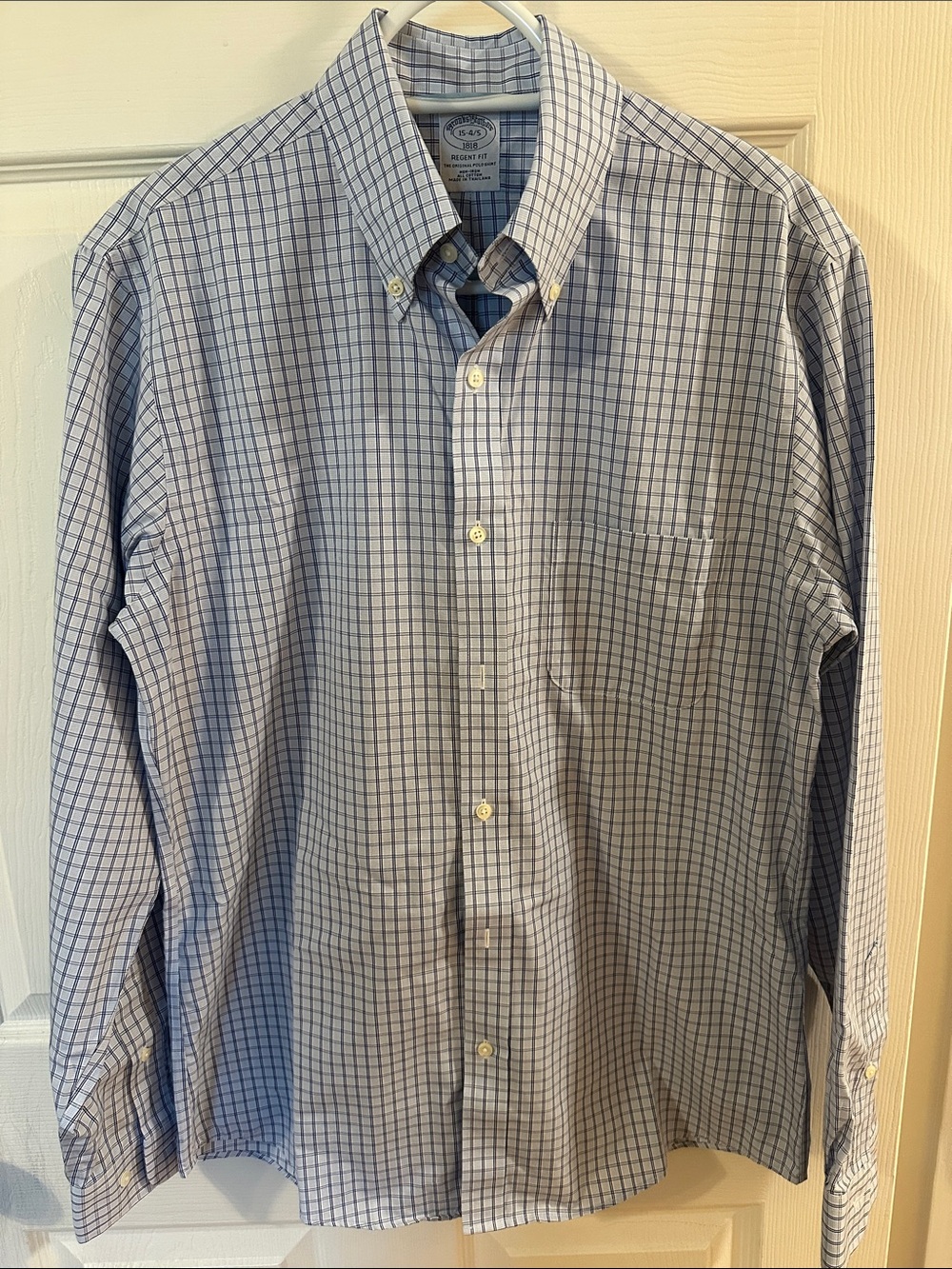 Brooks Brothers - Men's Button-Down Shirt in Light Blue - Neck Size 15 4/5